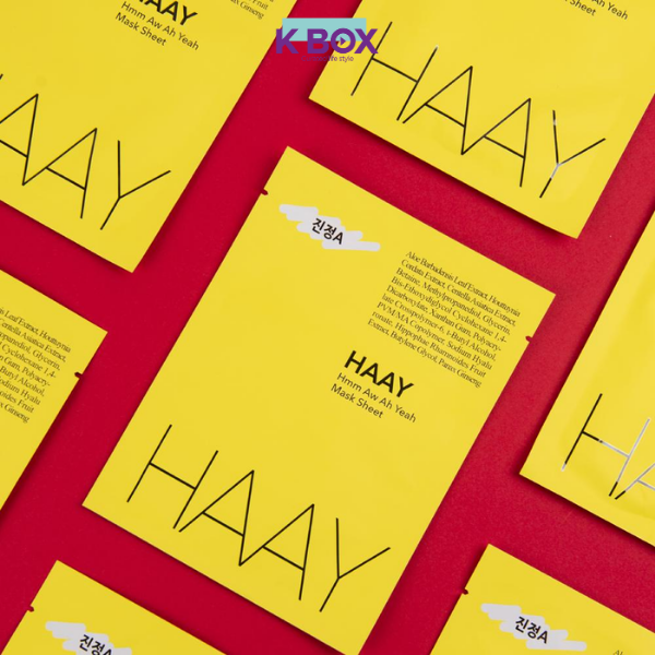 Mặt Nạ HAAY A Sheet Mask Hộp 10 Miếng - Cấp Ẩm Chuyên Sâu, Hỗ Trợ Phục Hồi Độ Đàn Hồi Da