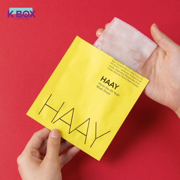 Mặt Nạ HAAY A Sheet Mask Hộp 10 Miếng - Cấp Ẩm Chuyên Sâu, Hỗ Trợ Phục Hồi Độ Đàn Hồi Da