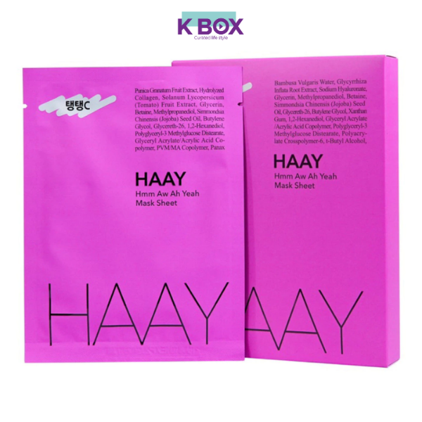 Mặt Nạ Haay Hmm Aw Ah Yeah C  Sheet Mask  - Sáng Da, Cấp Ẩm, Tăng Đàn Hồi Chống Lão Hóa Với & Collagen