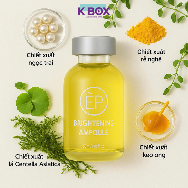 Serum Dưỡng Sáng Espeauna Brightening Ampoule – Tinh Chất Làm Sáng, Mờ Thâm Nám, Đều Màu Da, Cấp Ẩm Căng Bóng