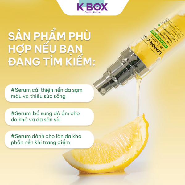 Izeze Lemon CNA Vita Serum – Sáng Da, Cấp Ẩm, Hỗ Trợ Đều Màu Da