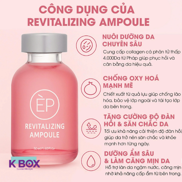 Serum Espeauna Revitalizing Ampoule – Tinh Chất Phục Hồi Da Yếu, Ngăn Ngừa Lão Hóa, Cấp Ẩm & Tái Tạo Chuyên Sâu
