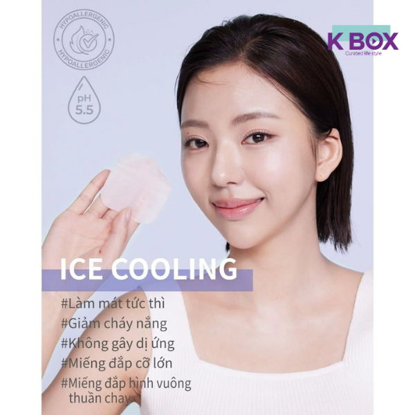 Toner Pad Dermal Ice Cooling Hộp 120 Miếng - Toner Pad Làm Mát Tức Thì, Làm Dịu Da & Cấp Ẩm