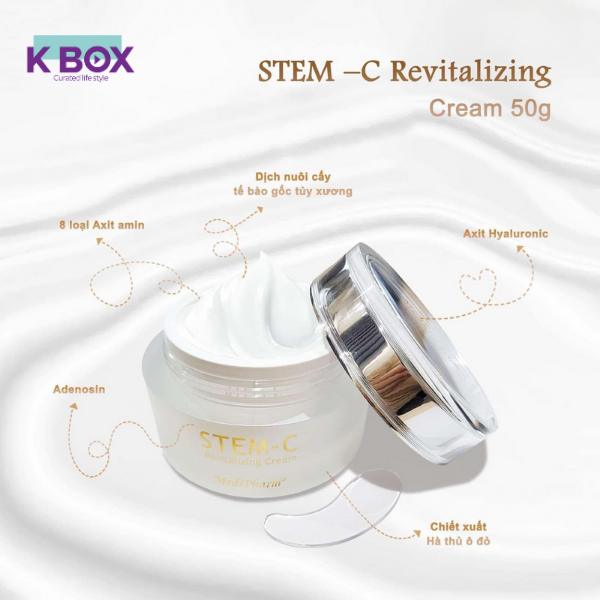 Kem Dưỡng Da Tế Bào Gốc Medipharm Stem C Revitalizing Cream - Chống Lão Hóa, Ức Chế Melanin, Phục Hồi,  Dưỡng Da