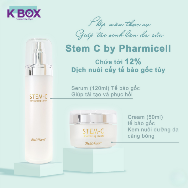 Kem Dưỡng Da Tế Bào Gốc Medipharm Stem C Revitalizing Cream - Chống Lão Hóa, Ức Chế Melanin, Phục Hồi,  Dưỡng Da