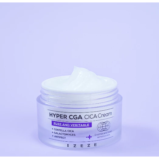 Izeze Hyper CGA Cica Cream – Làm Dịu Da, Cấp Ẩm Phục Hồi, Phù Hợp Da Nhạy Cảm