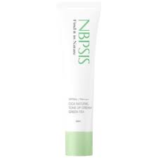 Nbpsis Cica Natural Tone Up Cream Green Tea, Violet – Kem chống nắng nâng tông da tự nhiên Cica làm dịu và dưỡng da