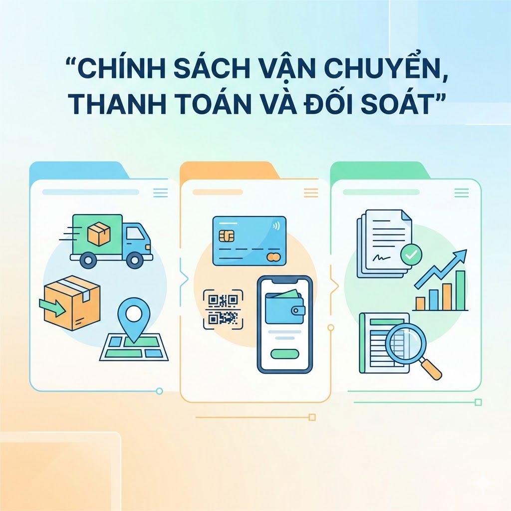Chính sách vận chuyển, thanh toán và đối soát