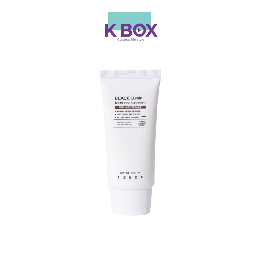 Izeze Black Cumin NEM Bliss Suncream – Kem Chống Nắng, Bảo Vệ Da, Dưỡng Ẩm, Dịu Nhẹ Cho Da