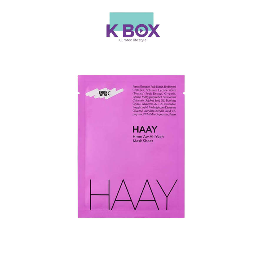 Mặt Nạ Haay Hmm Aw Ah Yeah C  Sheet Mask  - Sáng Da, Cấp Ẩm, Tăng Đàn Hồi Chống Lão Hóa Với & Collagen
