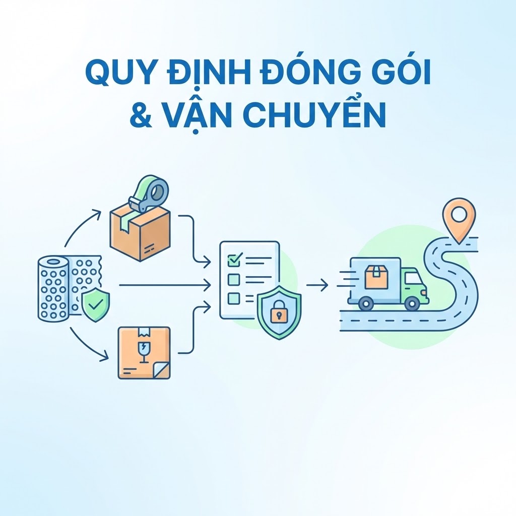 Quy định đóng gói & vận chuyển