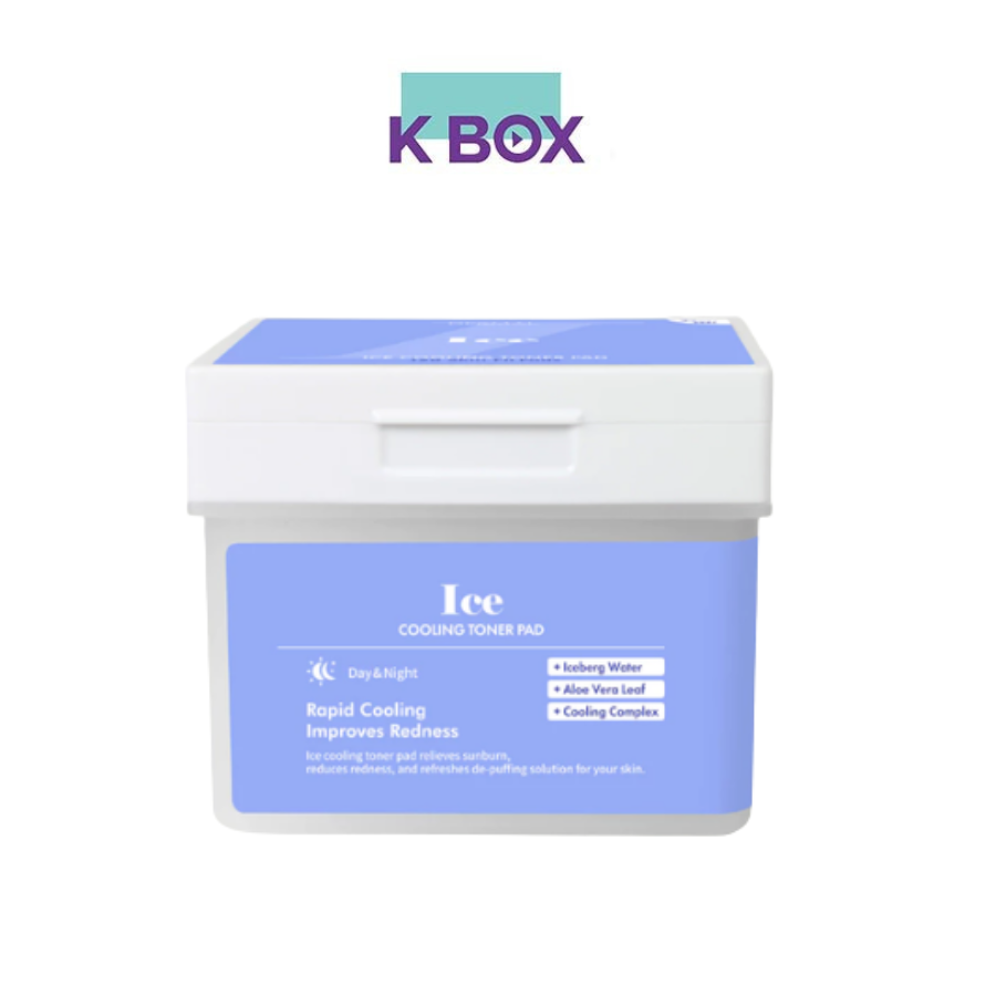 Toner Pad Dermal Ice Cooling Hộp 120 Miếng - Toner Pad Làm Mát Tức Thì, Làm Dịu Da & Cấp Ẩm